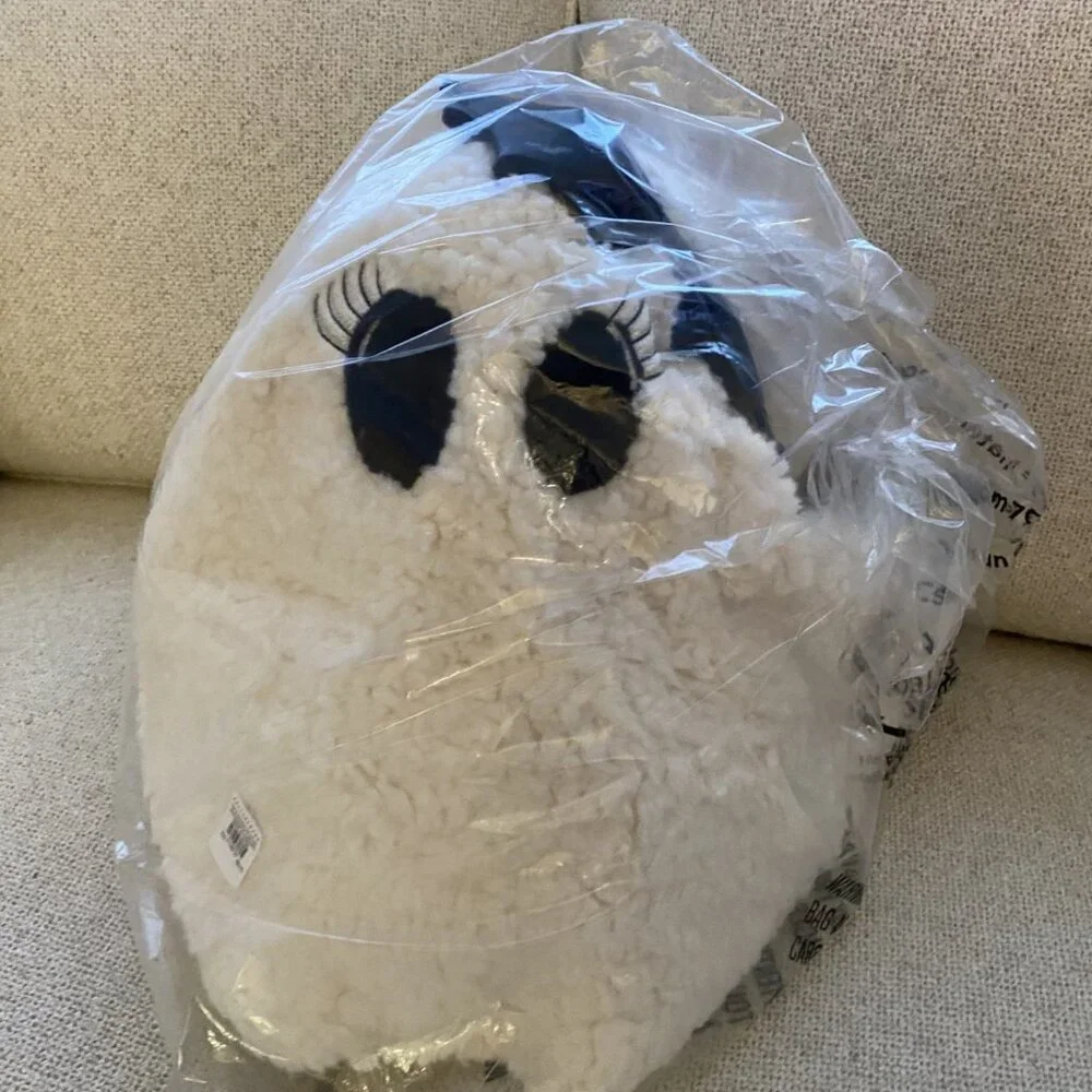 Set of 2 Pottery Barn Gus & Ms Gus the Ghost & Halloween Decor Pillows